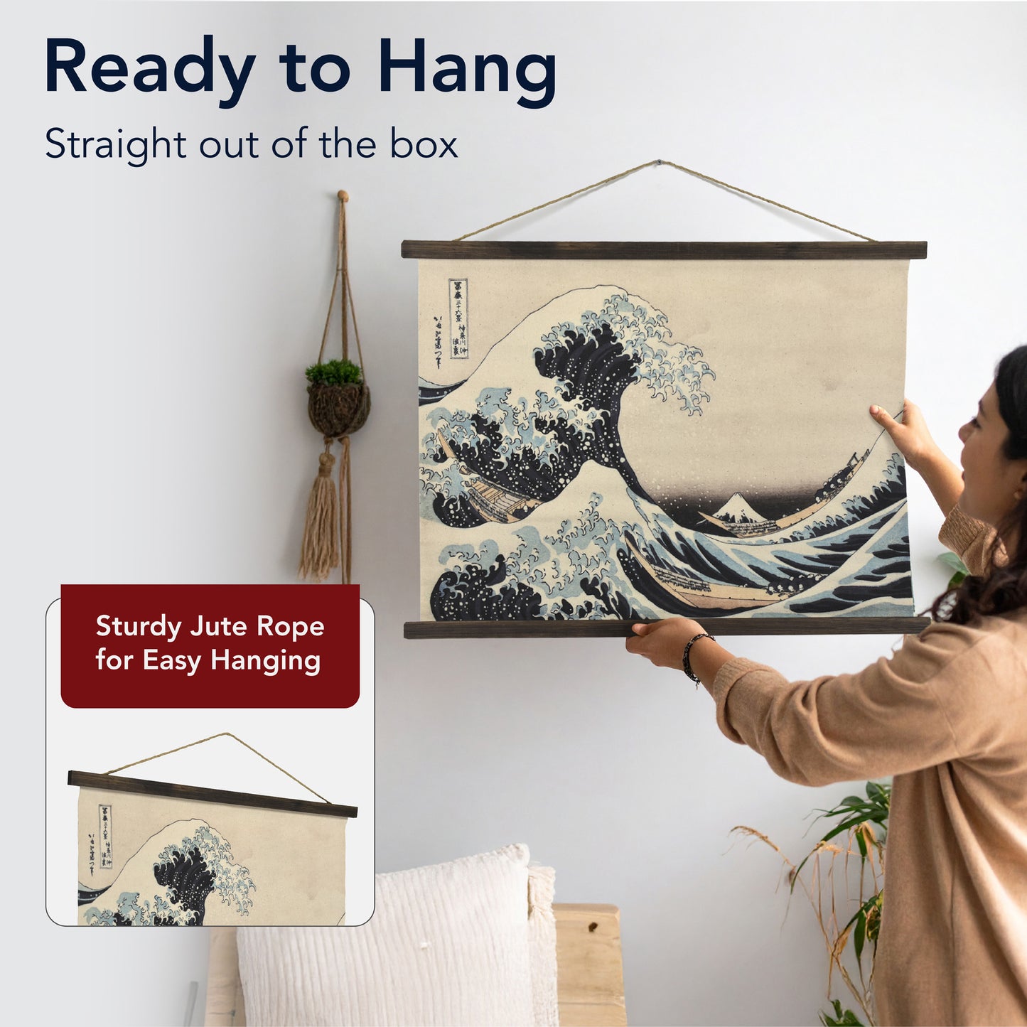 Great Wave Off Kanagawa Tapestry - Coastal Wall Art Decor