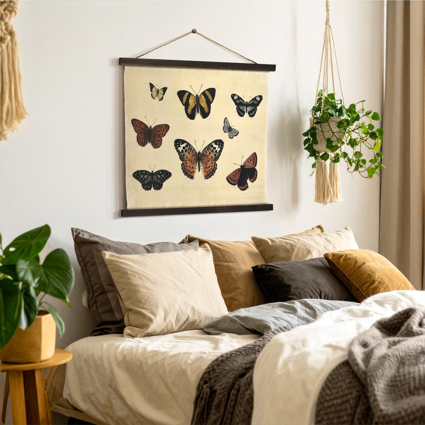 Butterflies Collage Tapestry Wall Art by Heather Myers