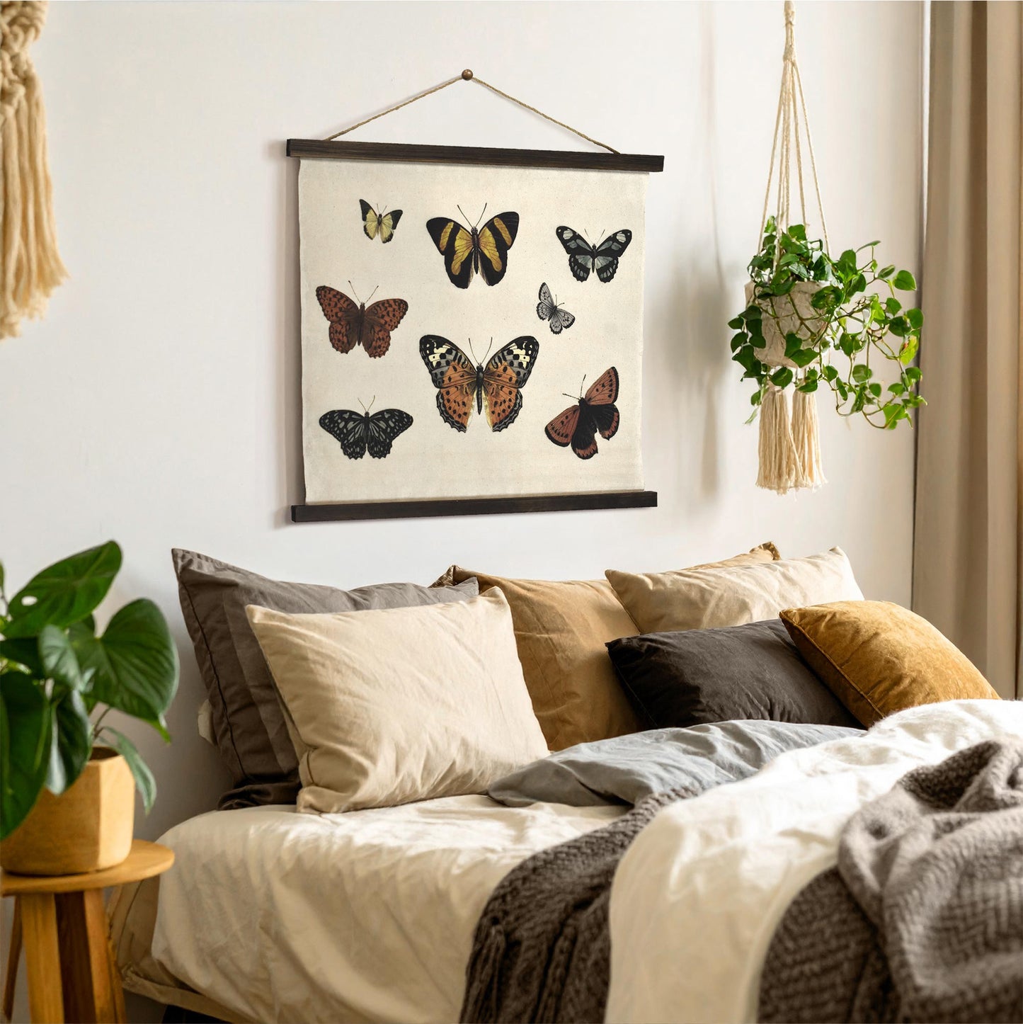 Butterflies Collage Tapestry Wall Art by Heather Myers