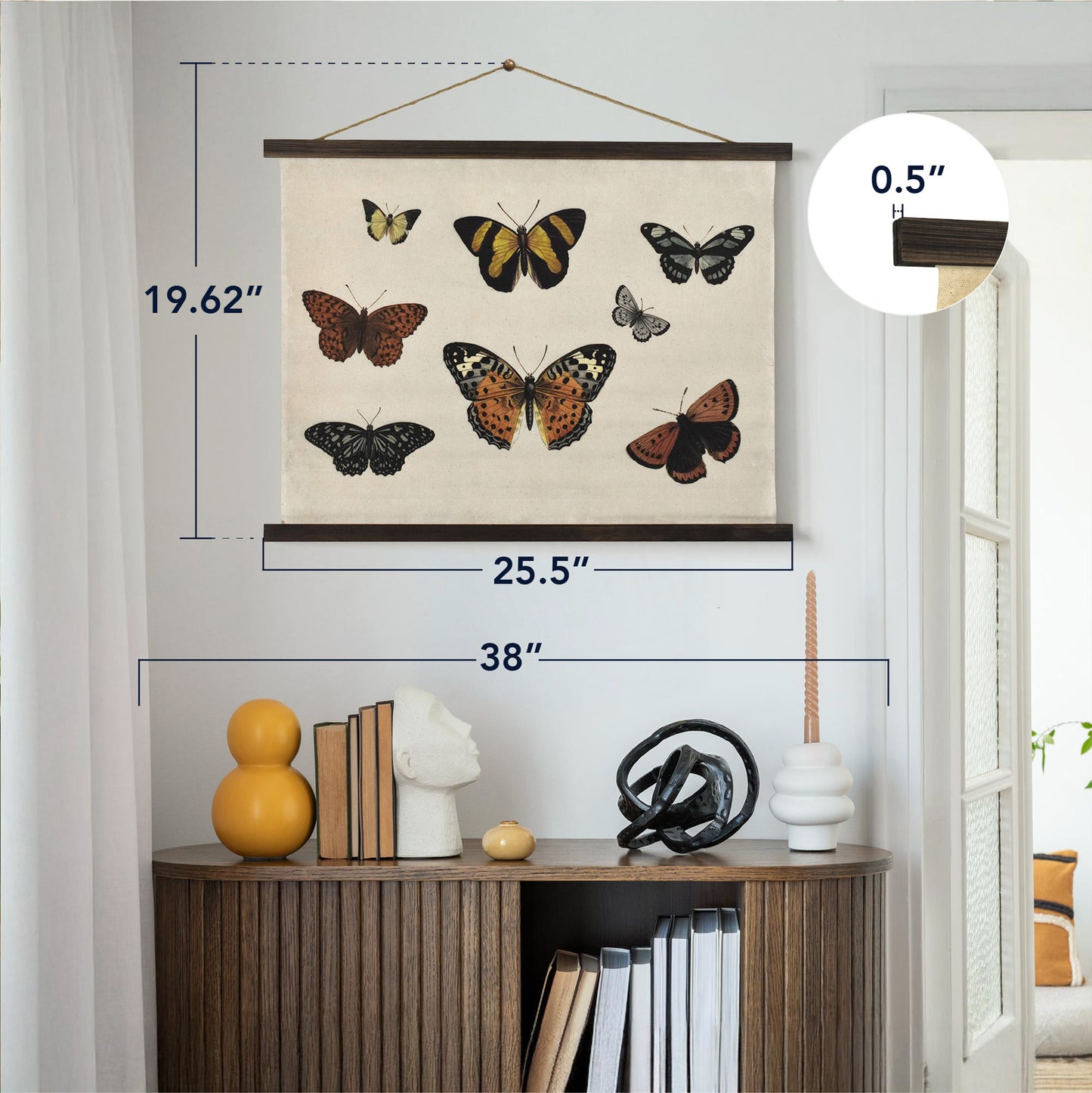 Butterflies Collage Tapestry Wall Art by Heather Myers