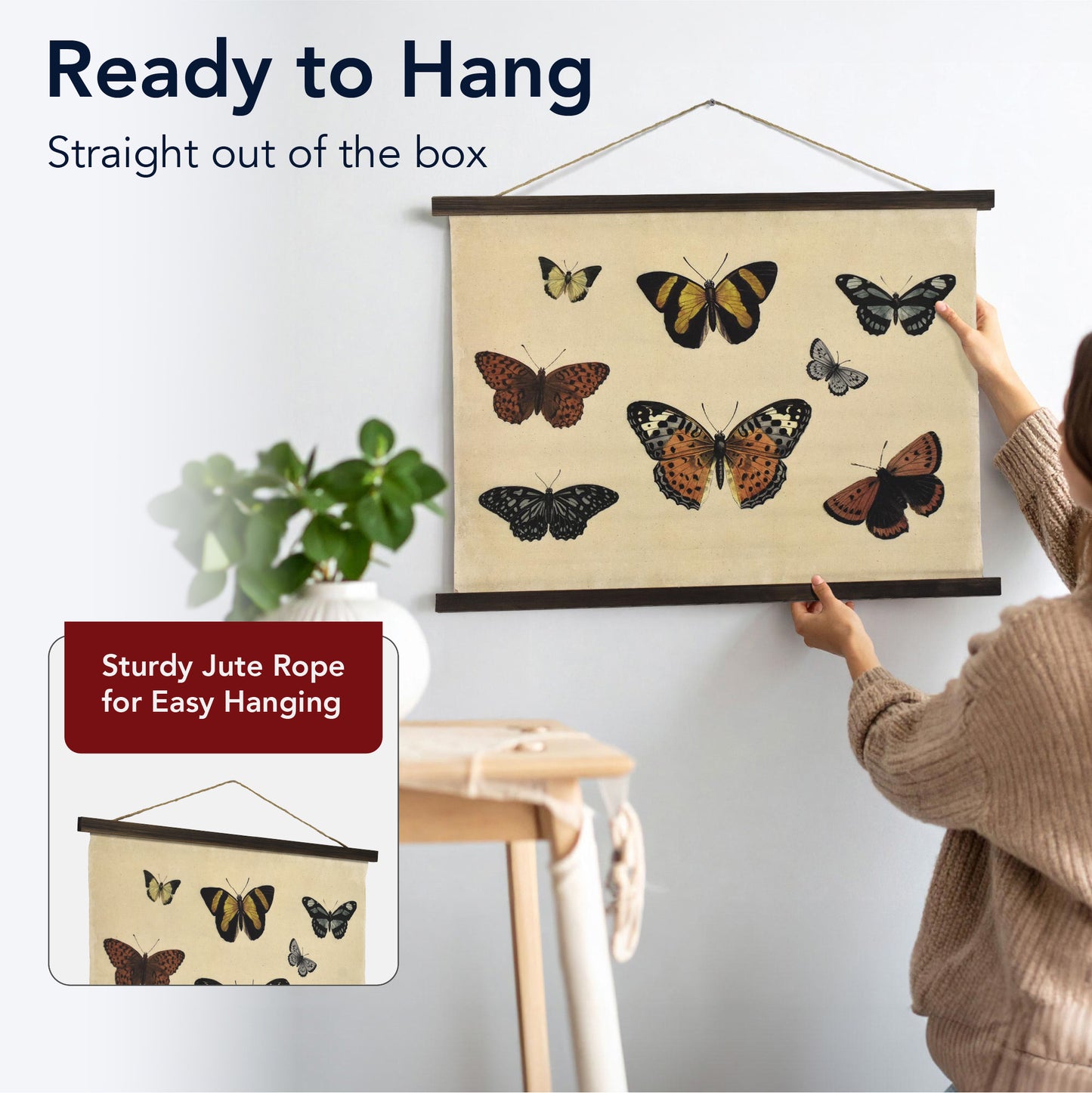 Butterflies Collage Tapestry Wall Art by Heather Myers