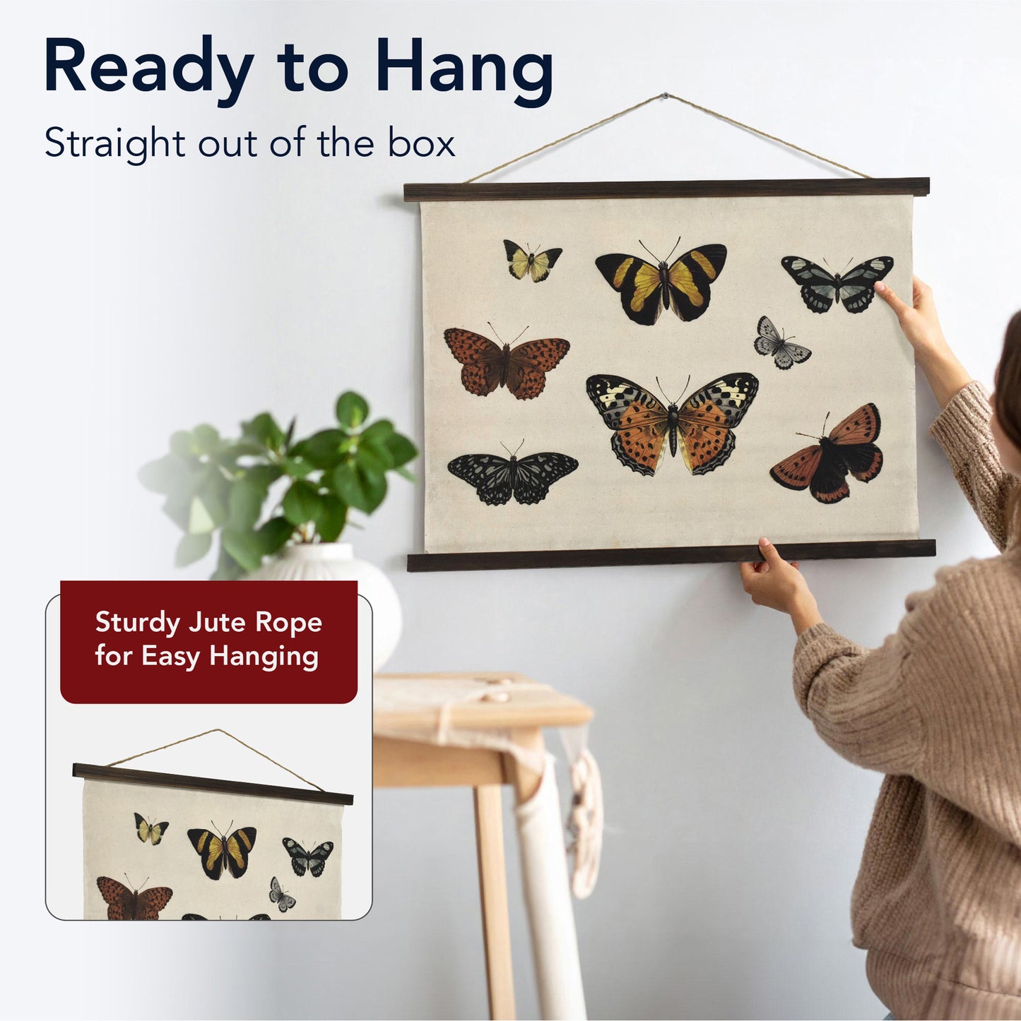 Butterflies Collage Tapestry Wall Art by Heather Myers