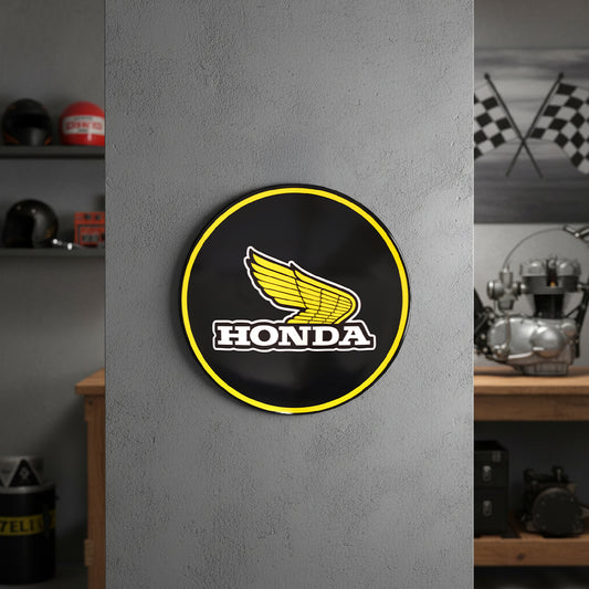 Motorcycle Racing Dome Metal Wall Art Garage Decor - Motor Cross