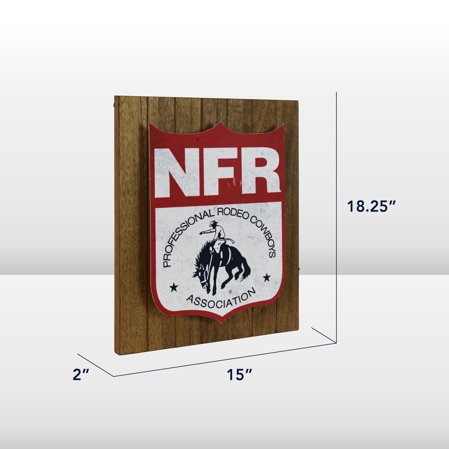NFR PRCA LED Shield Wall Sign - Western Cowboy Chic Decor