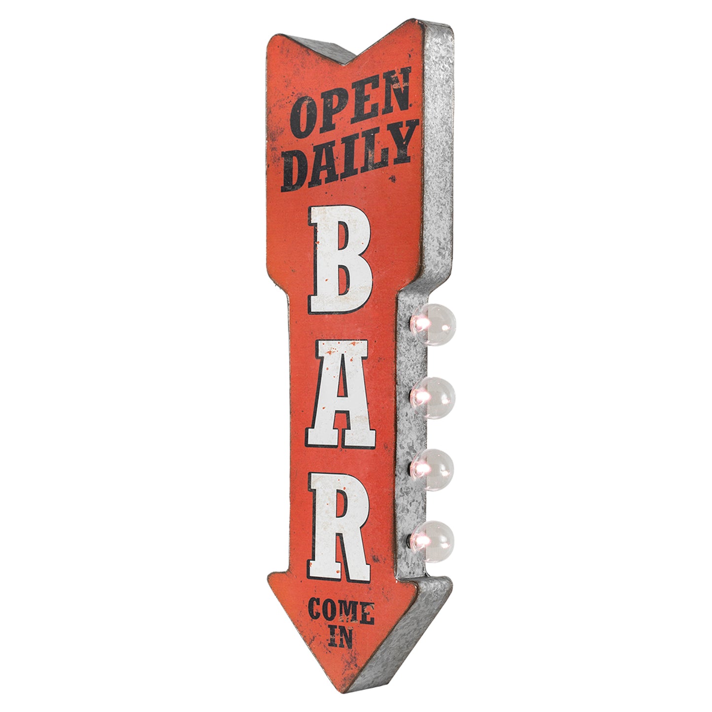 Vintage Bar LED Marquee Arrow Sign Wall Decor
