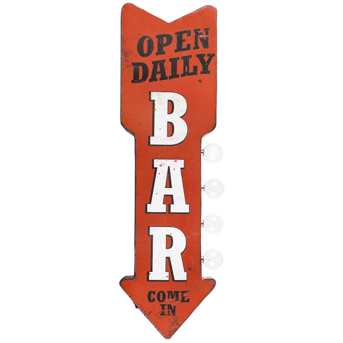 Vintage Bar LED Marquee Arrow Sign Wall Decor