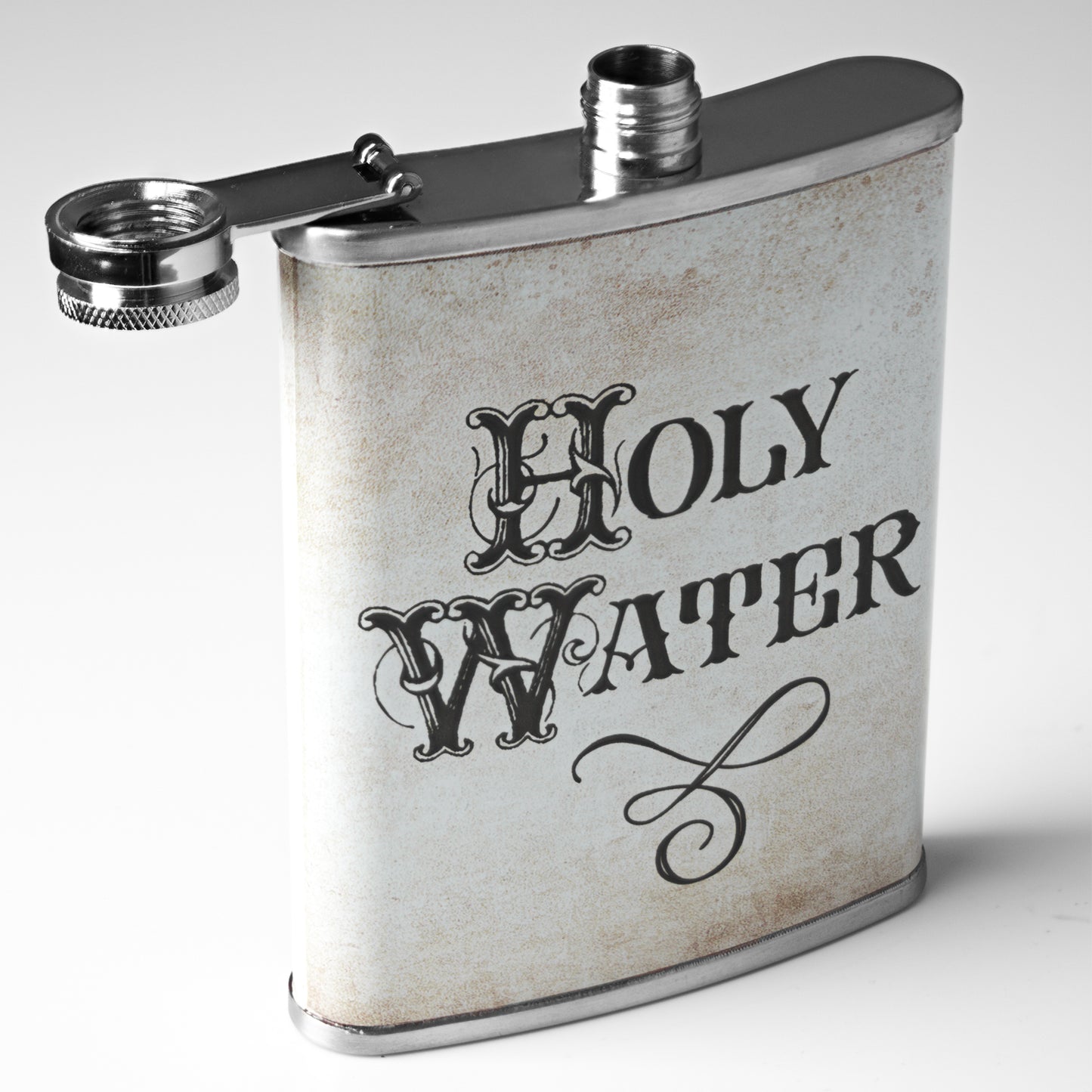 Holy Water Stainless Steel 8 oz Liquor Flask