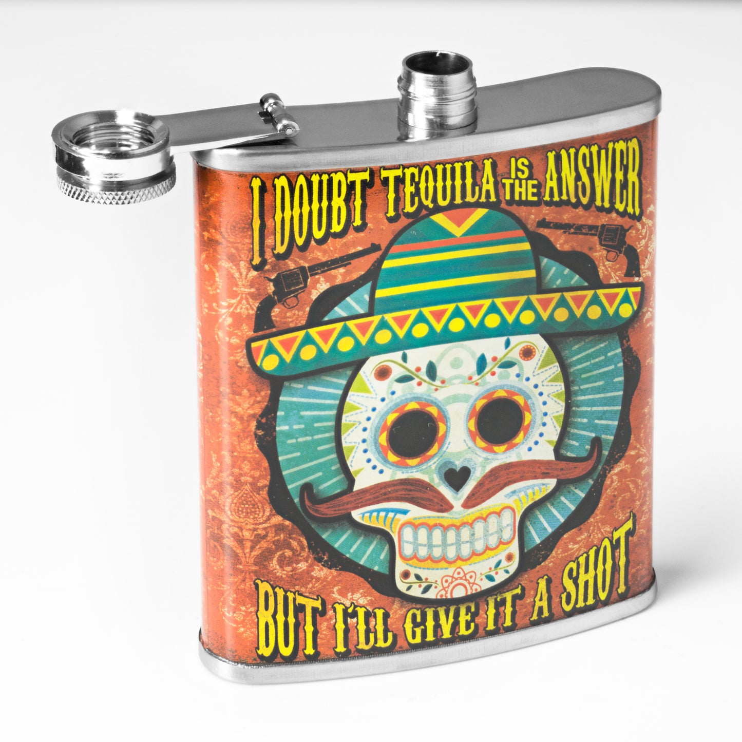 Doubt Tequila is the Answer Stainless Steel 8 oz Liquor Flask