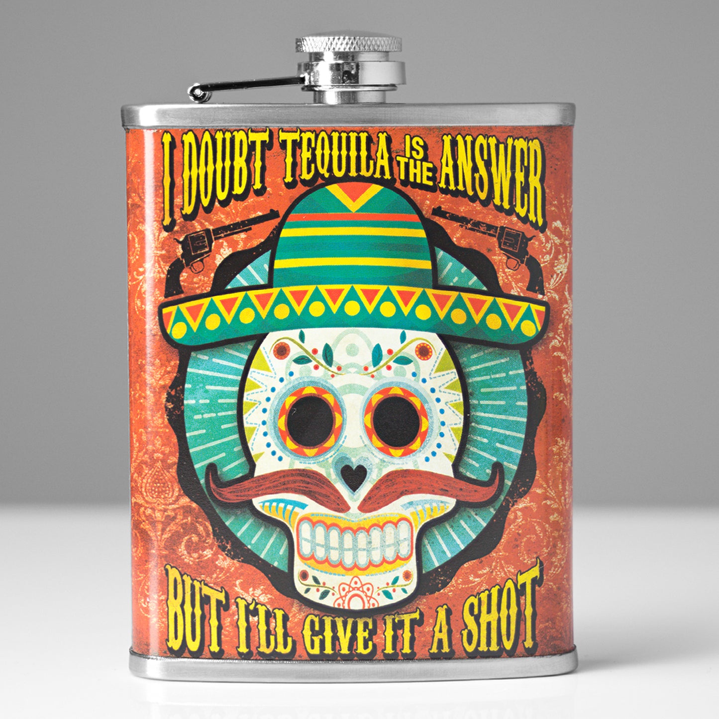 Doubt Tequila is the Answer Stainless Steel 8 oz Liquor Flask