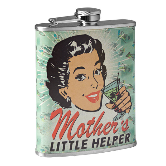 Mother’s Little Helper Stainless Steel 8 oz Liquor Flask
