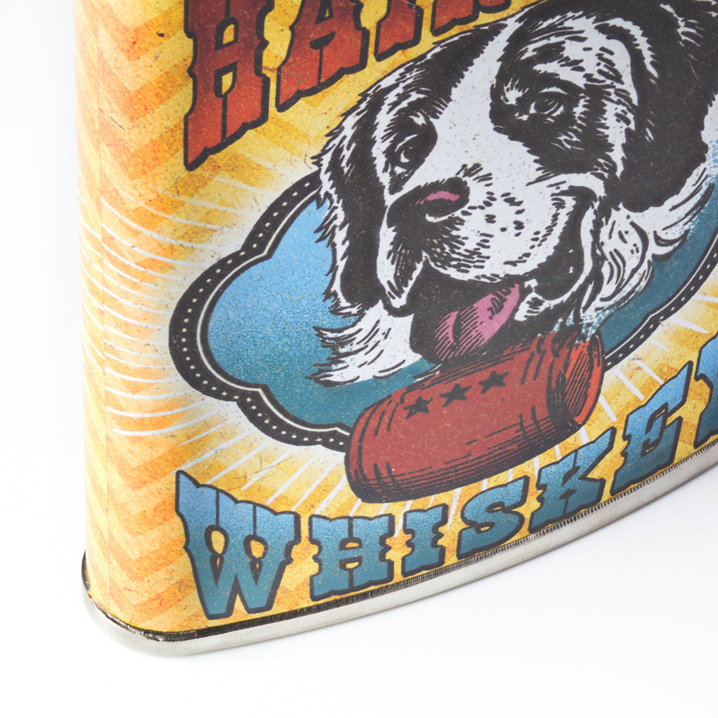 Hair of the Dog Whiskey Stainless Steel 8 oz Liquor Flask
