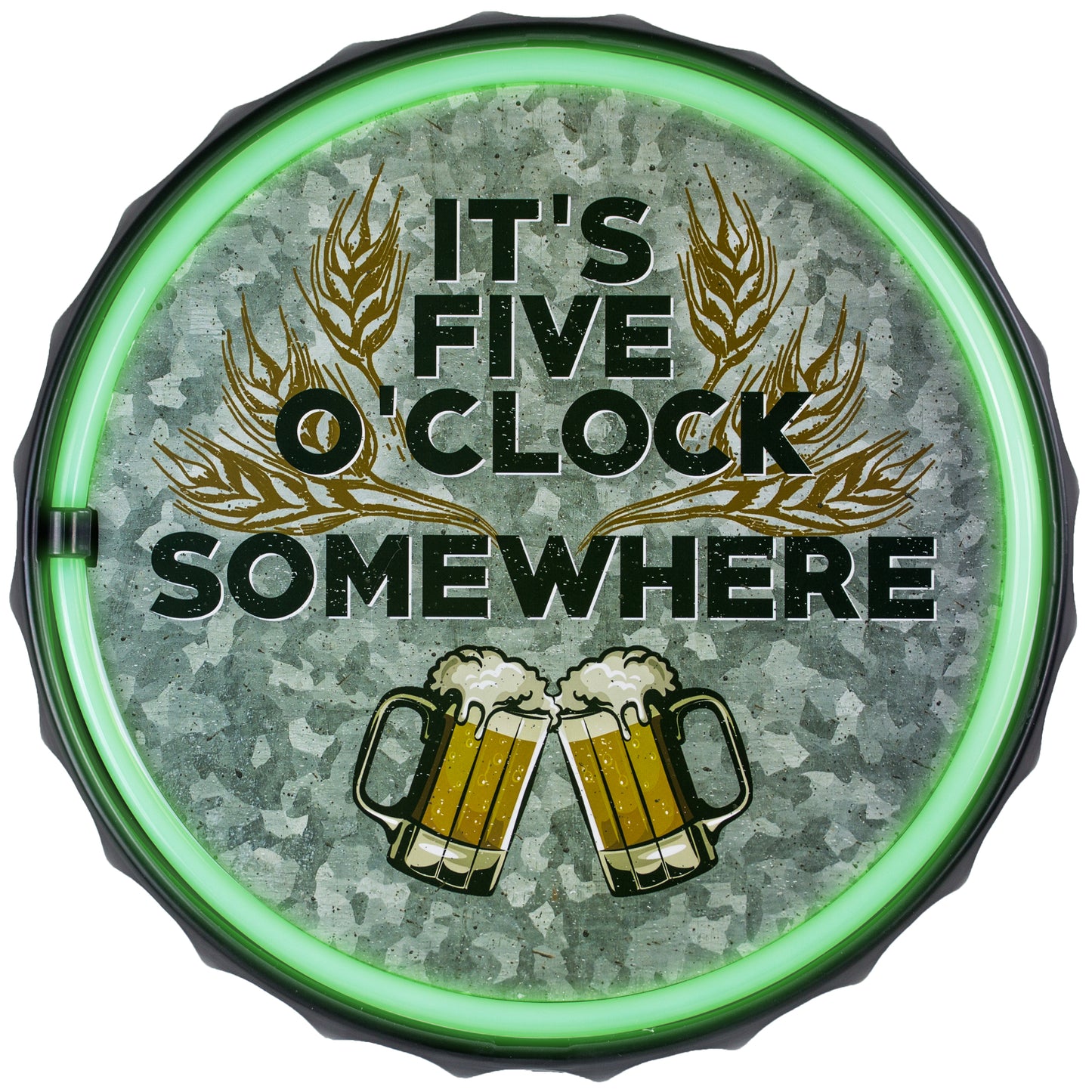"It's 5 O’Clock Somewhere" Beer LED Neon Rope Wall Sign