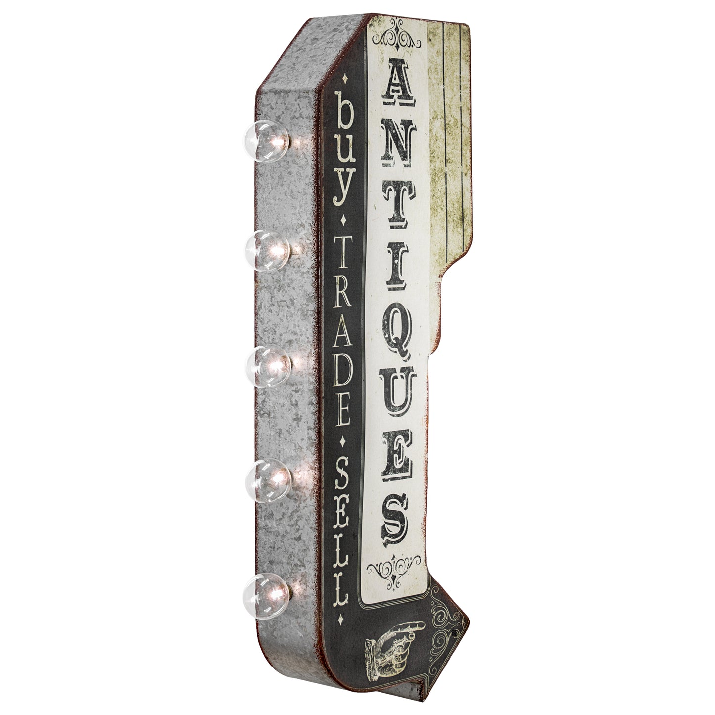 Antiques Buy Trade Sell Vintage LED Marquee Arrow Sign
