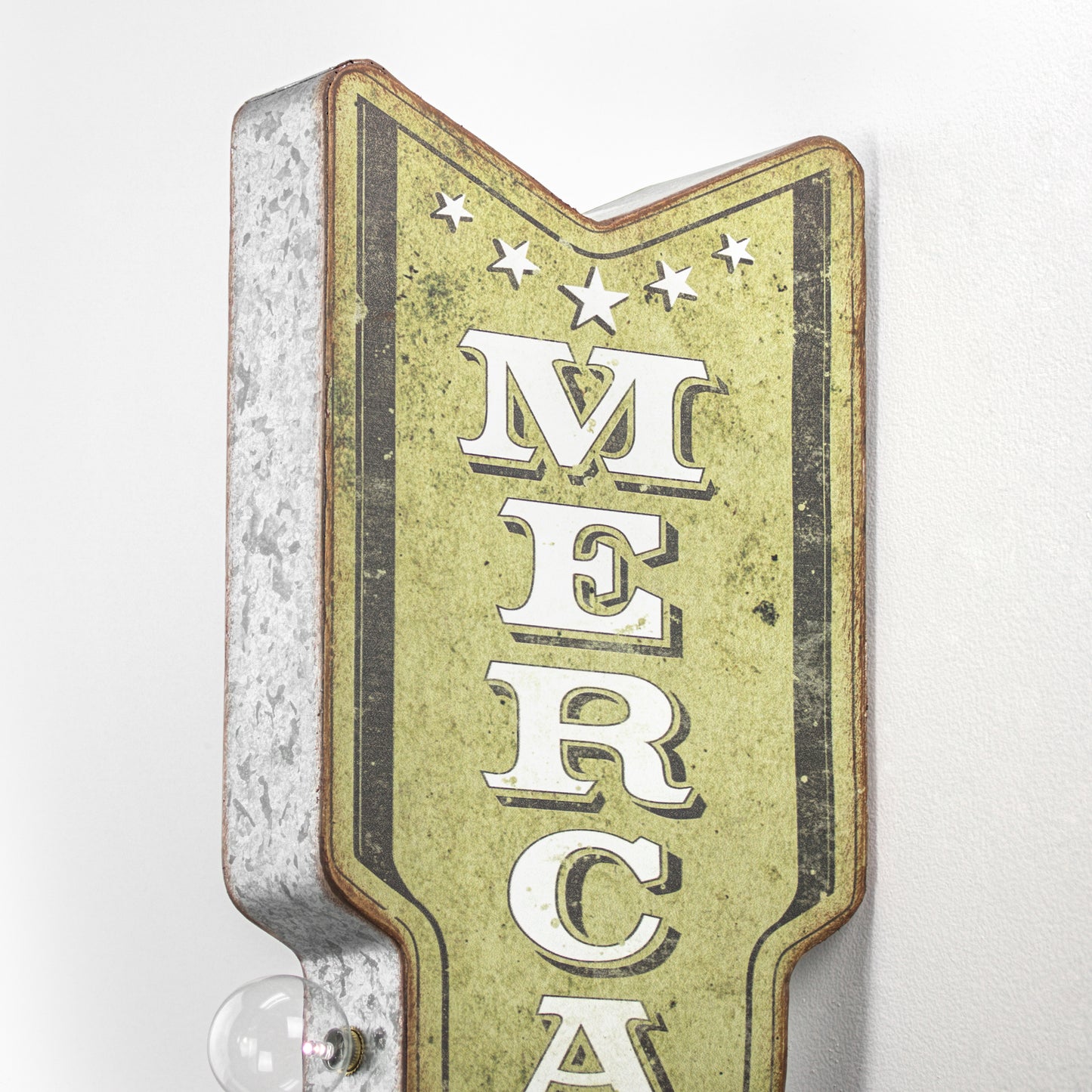Mercantile Vintage LED Sign