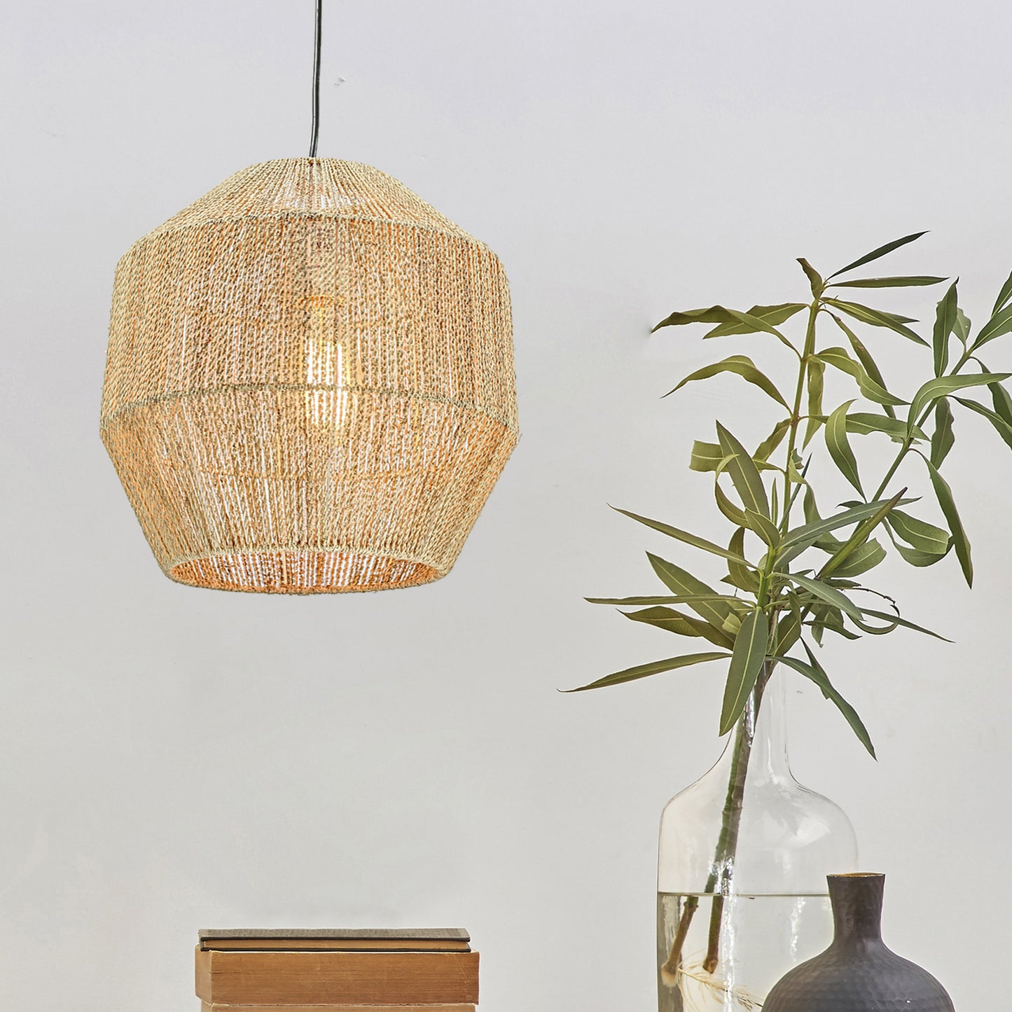 Retro Hemp Rope Pendant Light