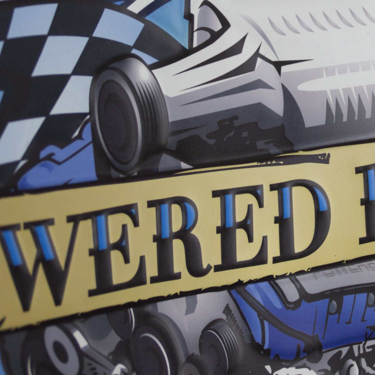 Powered by Ford Embossed Metal Sign