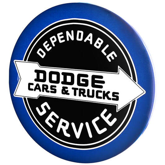 Licensed Dodge Cars & Trucks 15" Dome Metal Sign