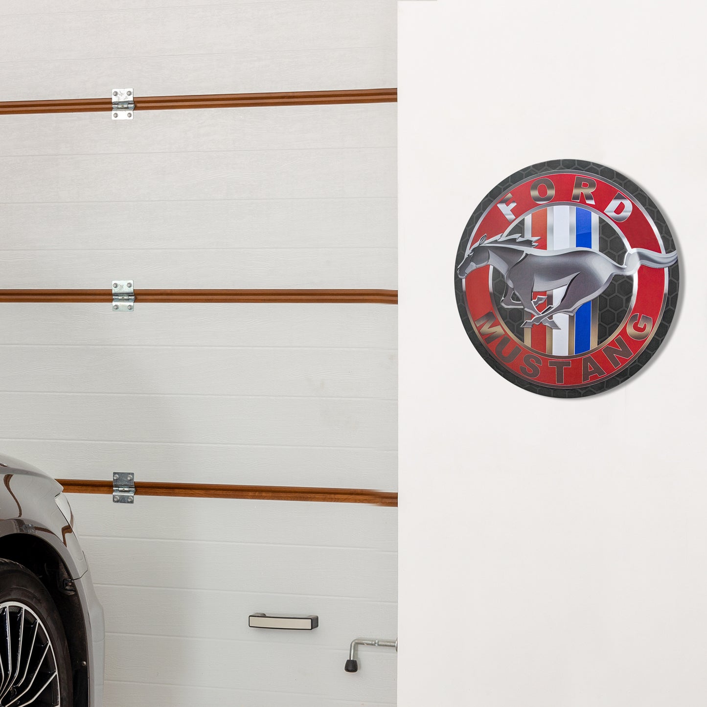 Ford Mustang Dome Metal Sign (15")