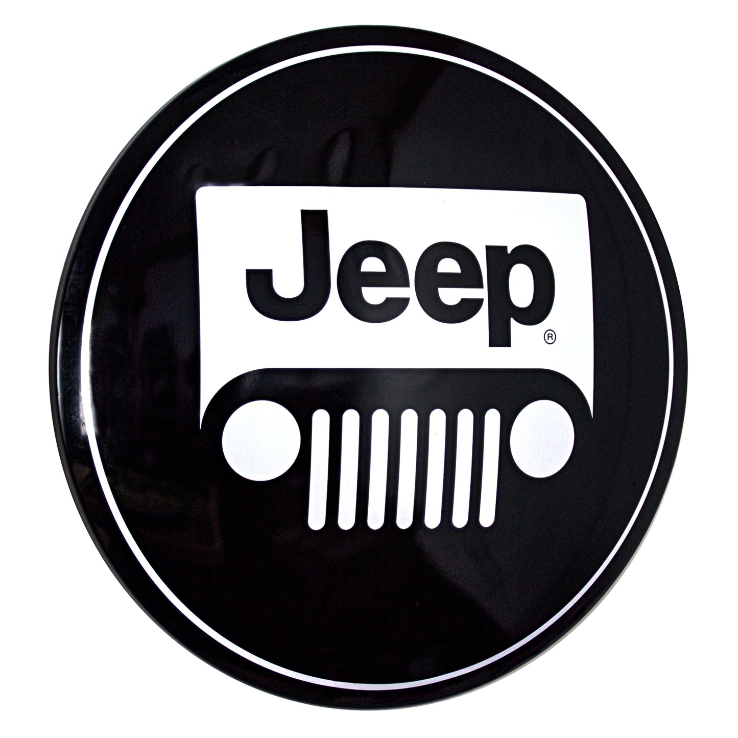 Licensed Jeep Logo 15" Dome  Metal Sign