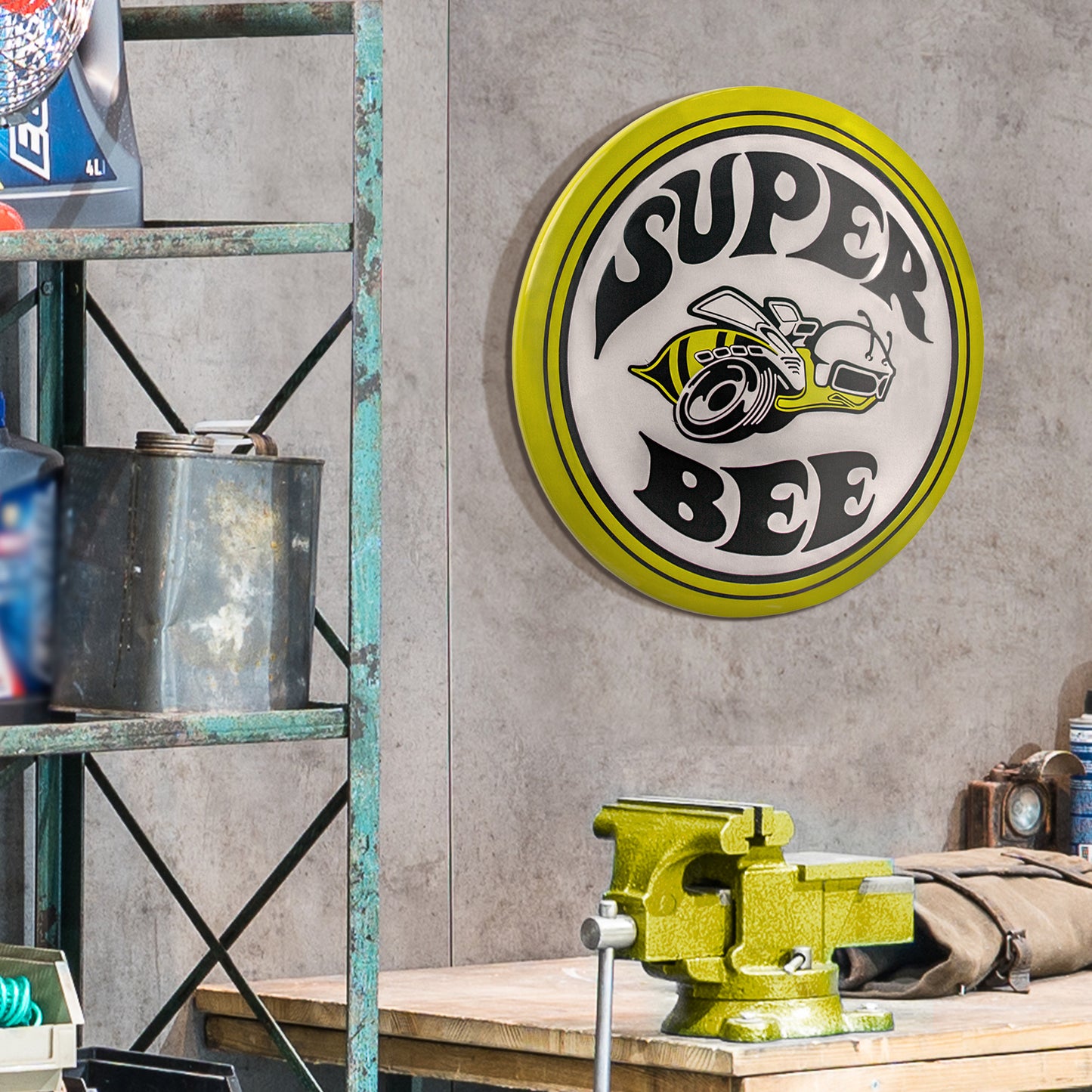 Dodge Super Bee Dome Metal Sign (15")