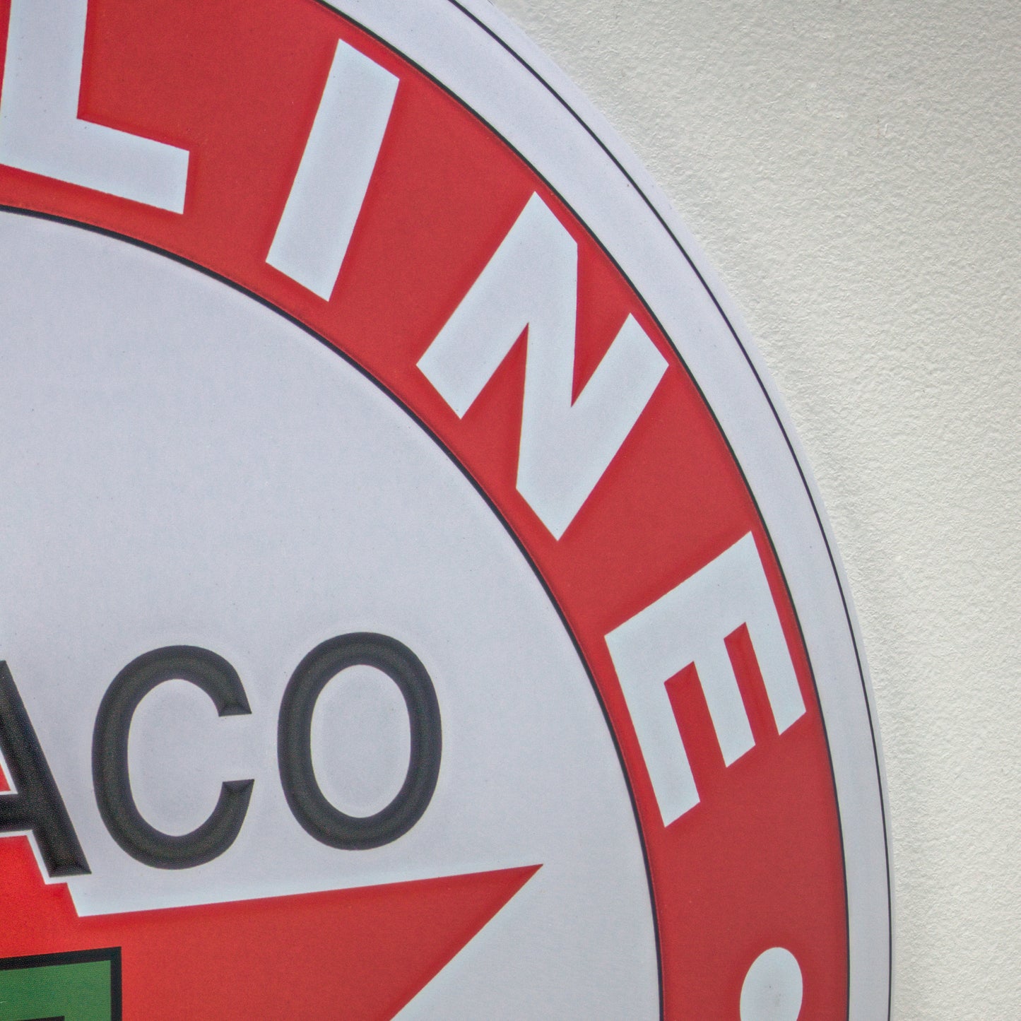 Licensed Texaco Gasoline Motor Oil Dome Metal Sign