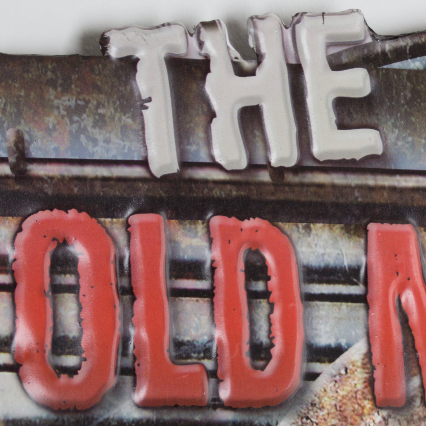 The Old Man's Garage - Don't Touch My Stuff Embossed Metal Sign