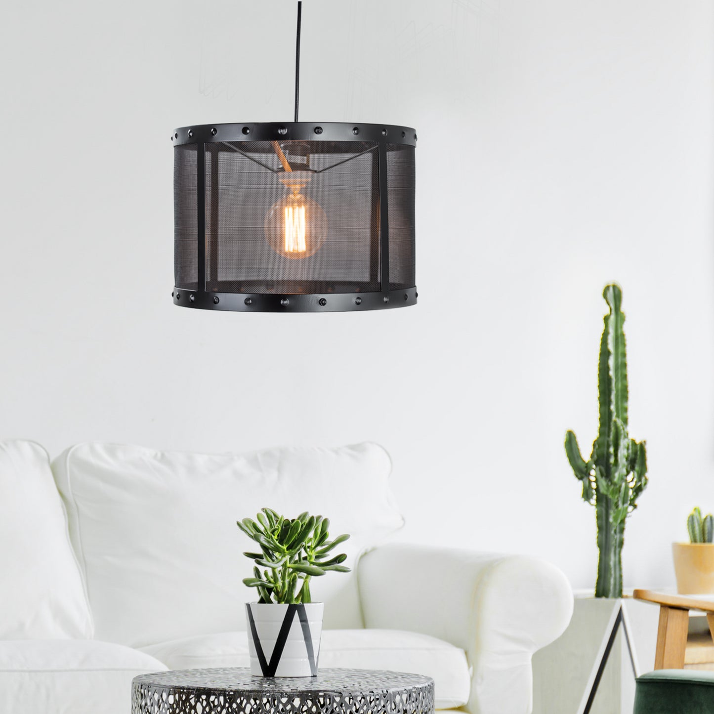 Industrial Black Metal Pendant Lighting