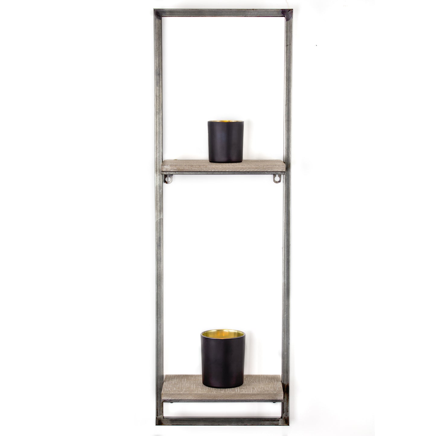 Rustic Hanging Two Shelves Rack
