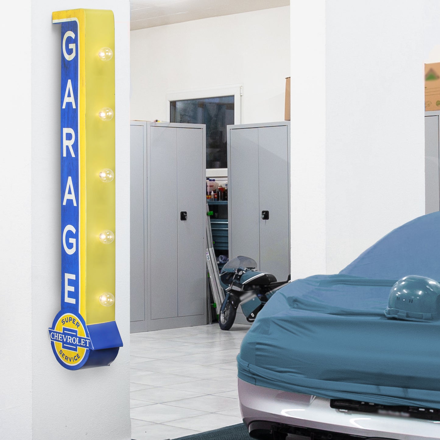 Vintage Chevrolet Garage LED Marquee Sign