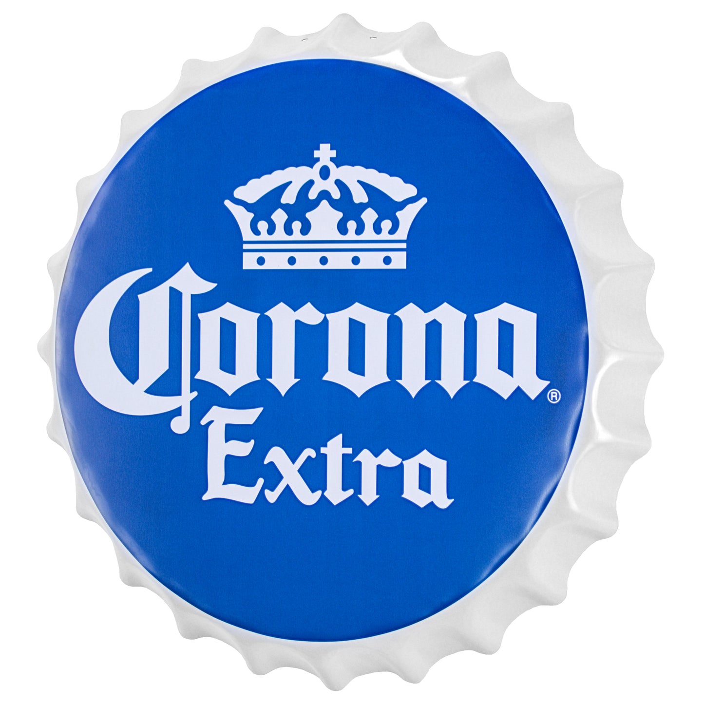 Corona Extra Bottle Cap Metal Sign (16")