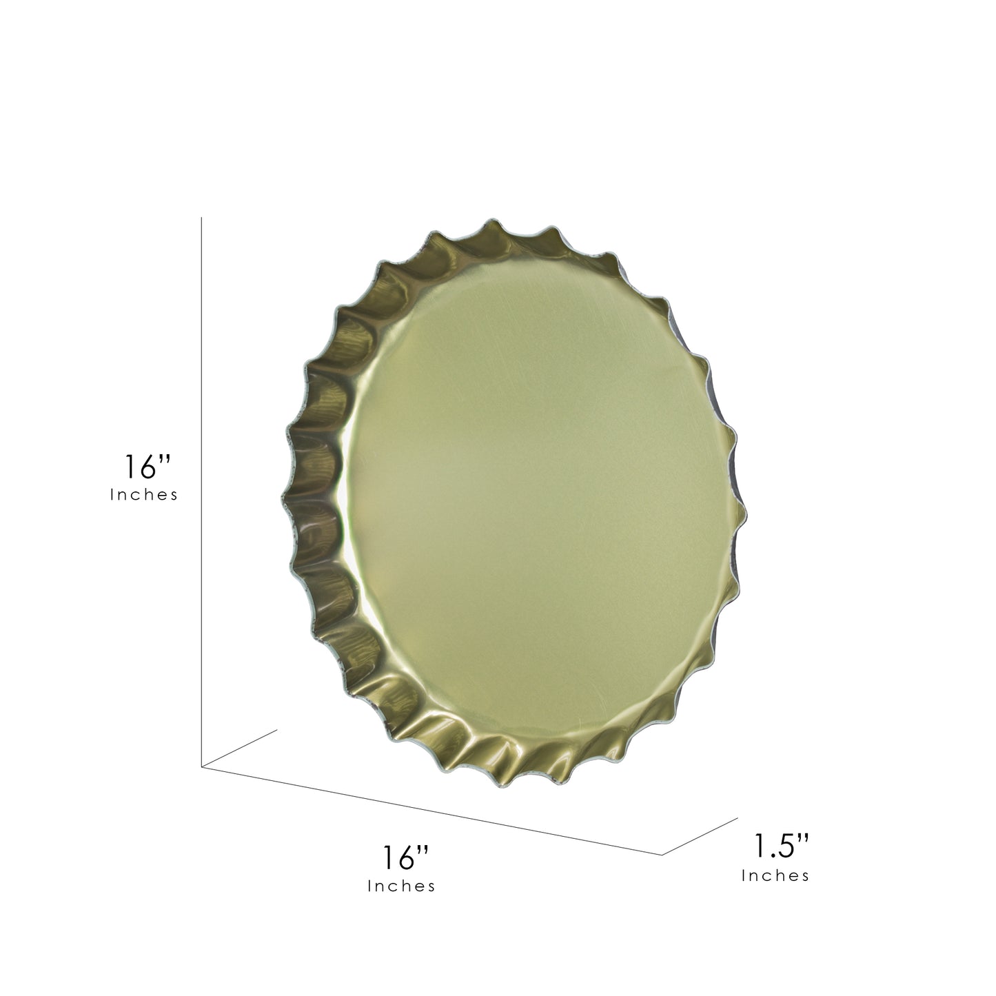 Corona Extra Bottle Cap Metal Sign (16")