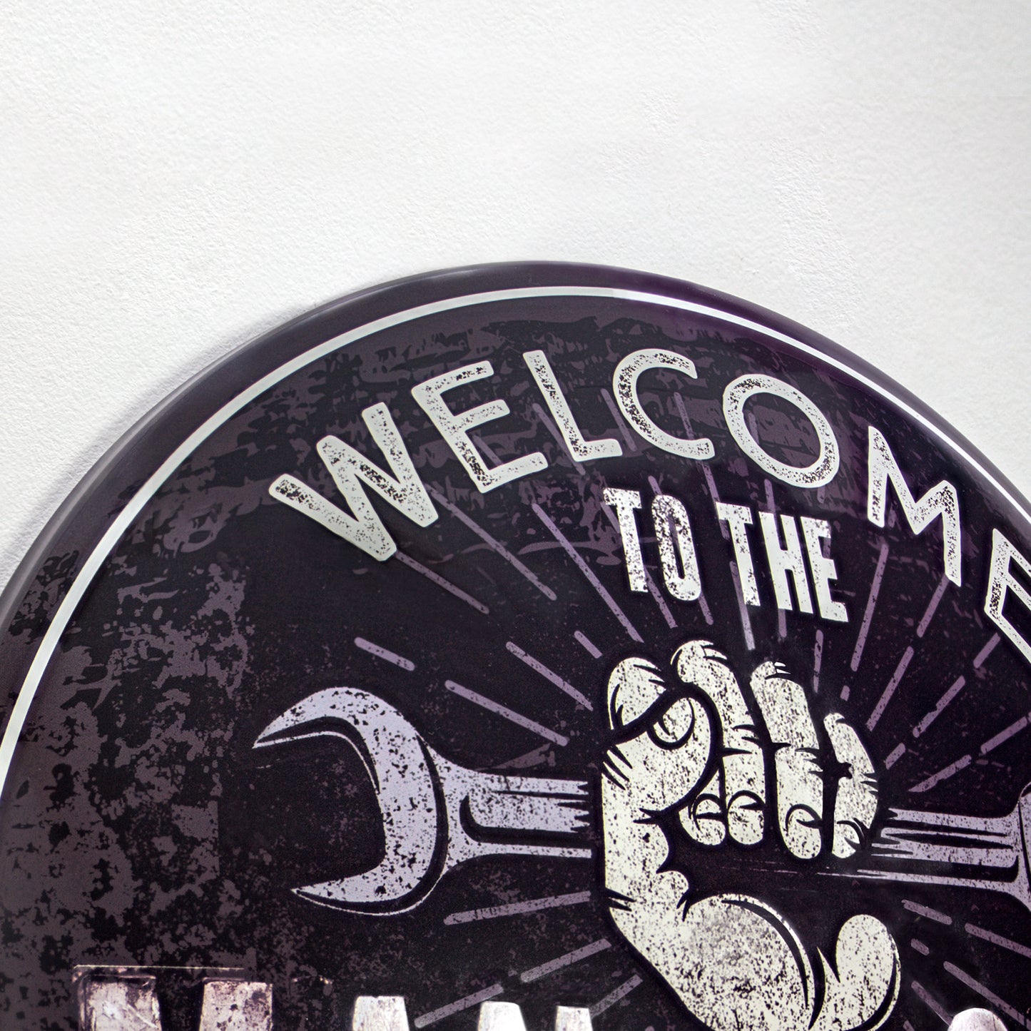 Man Cave Dome Metal Sign (15")