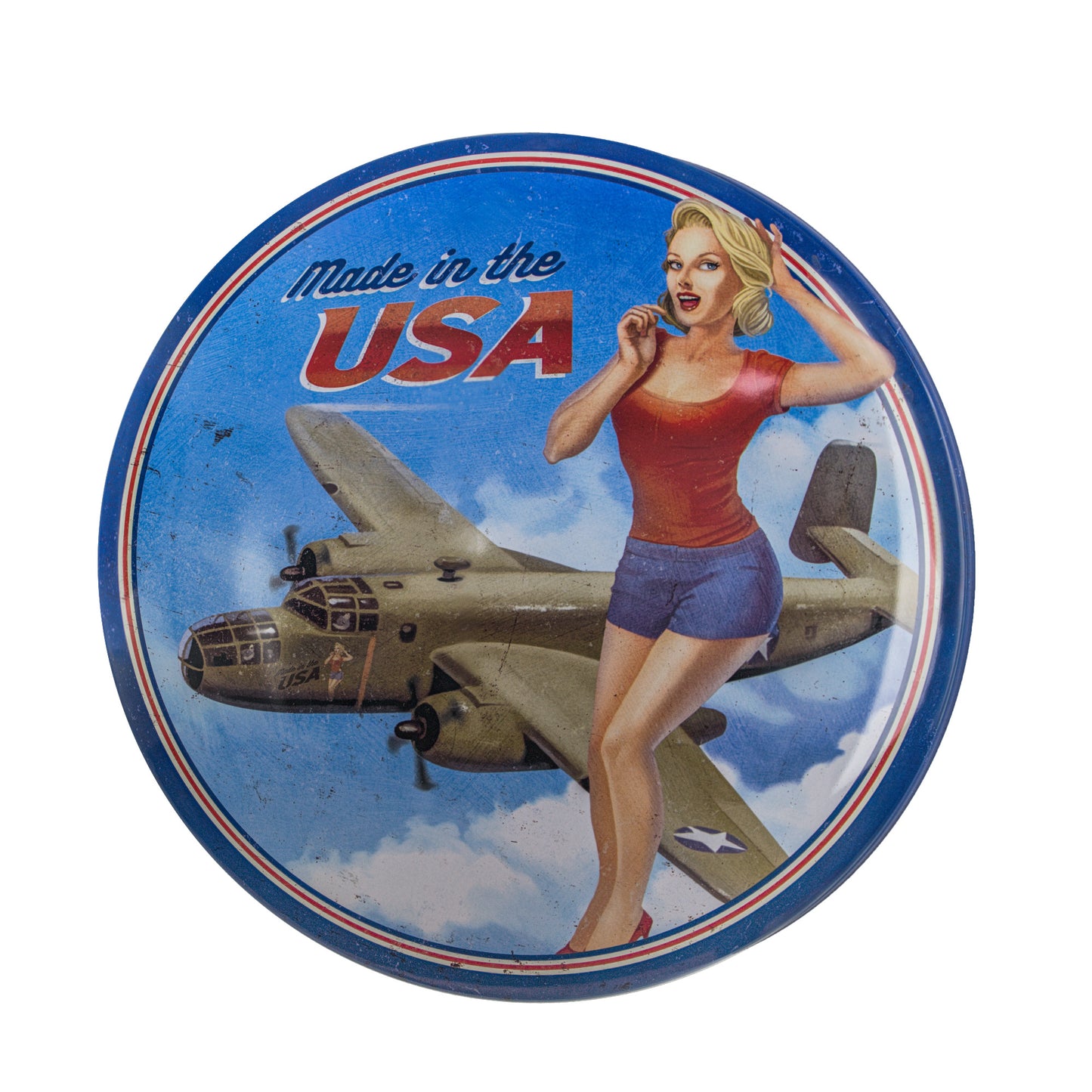 Made in the USA Dome Metal Sign (15")