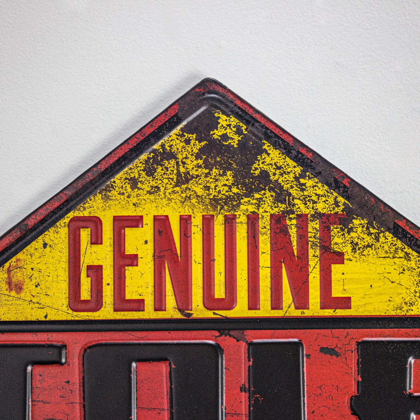 Genuine Stole Parts Embossed Metal Sign