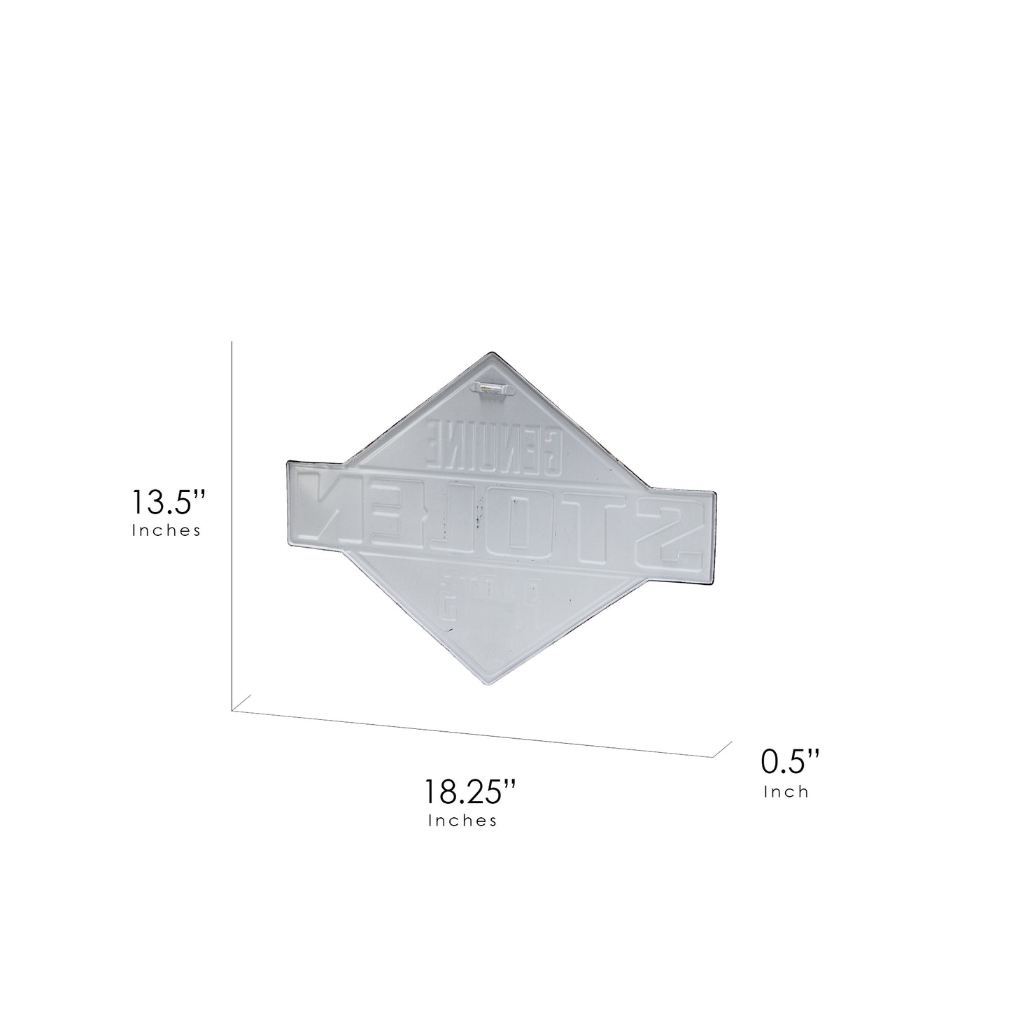 Genuine Stole Parts Embossed Metal Sign