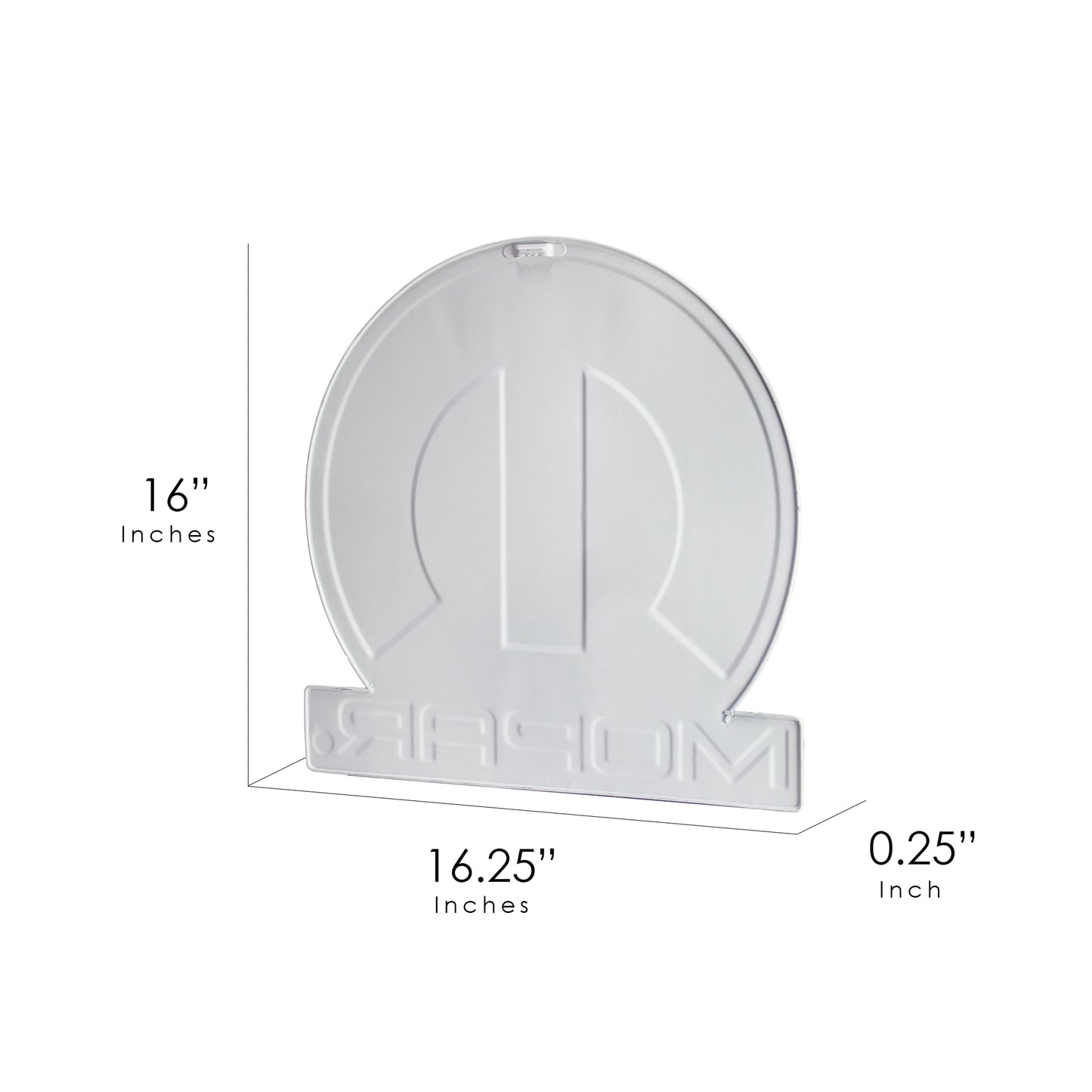 Mopar Logo Embossed Metal Wall Decor Sign 16"