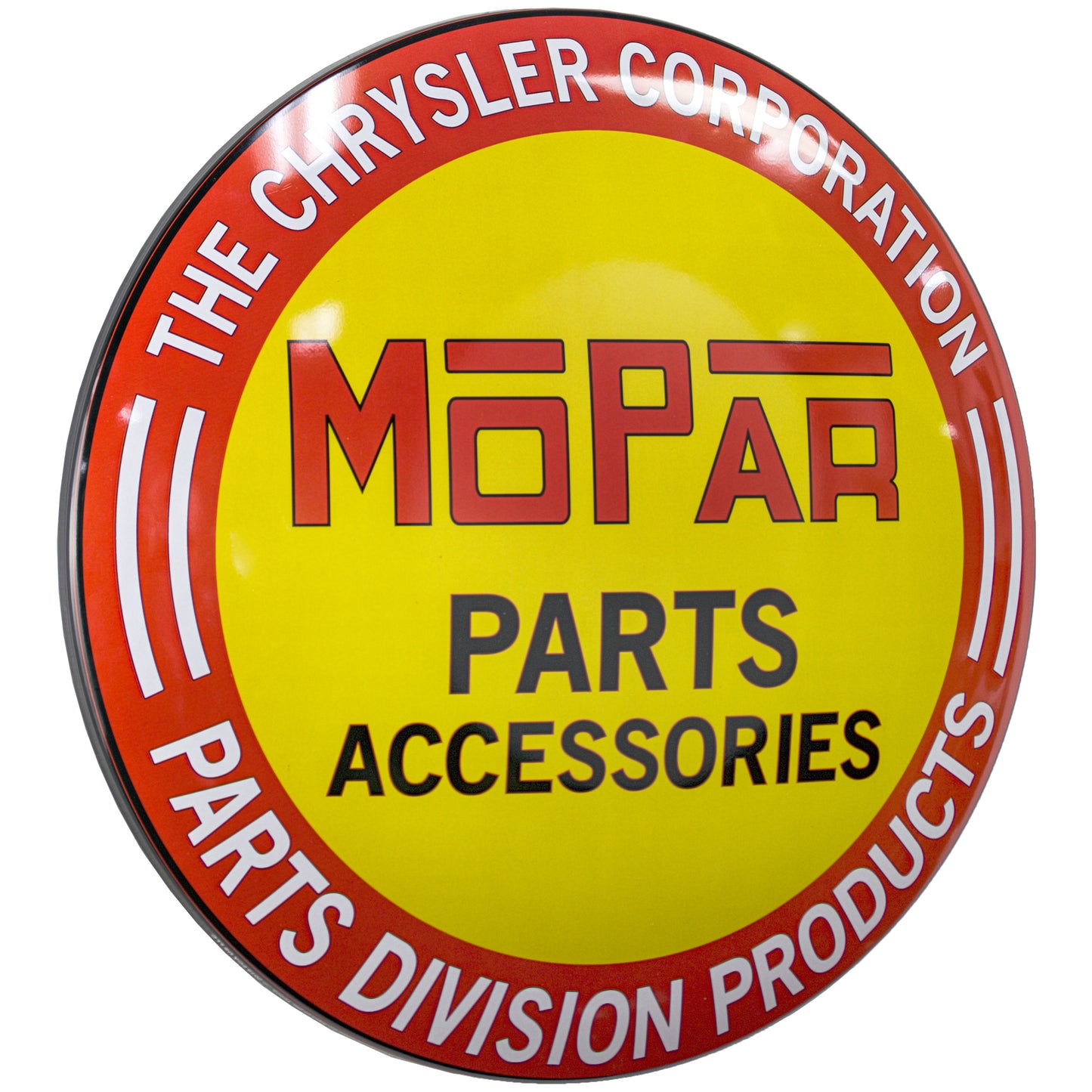 Mopar Dome Metal Sign Wall Decor (15”)