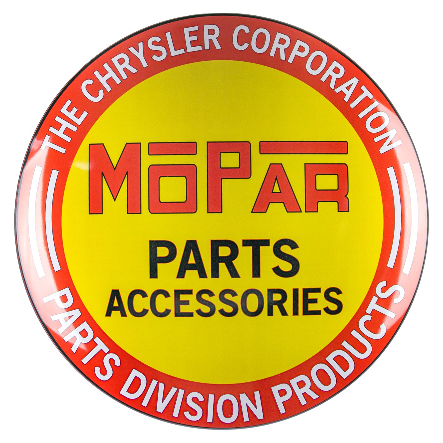 Mopar Dome Metal Sign Wall Decor (15”)