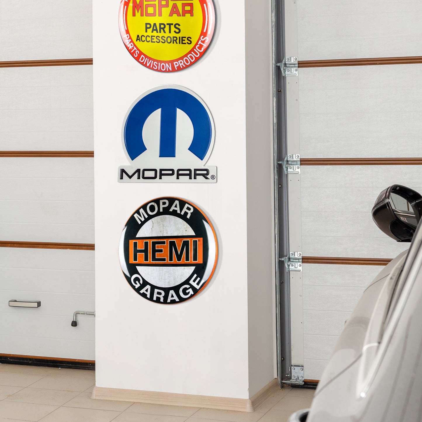 Mopar Hemi Garage Dome Metal Sign Wall Decor (15”)