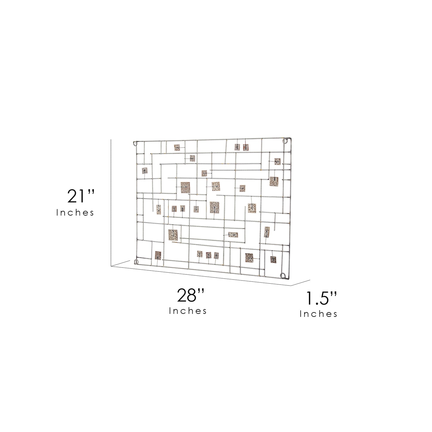 Abstract Metal Wall Decor by B.J. Keith (28" x 21")