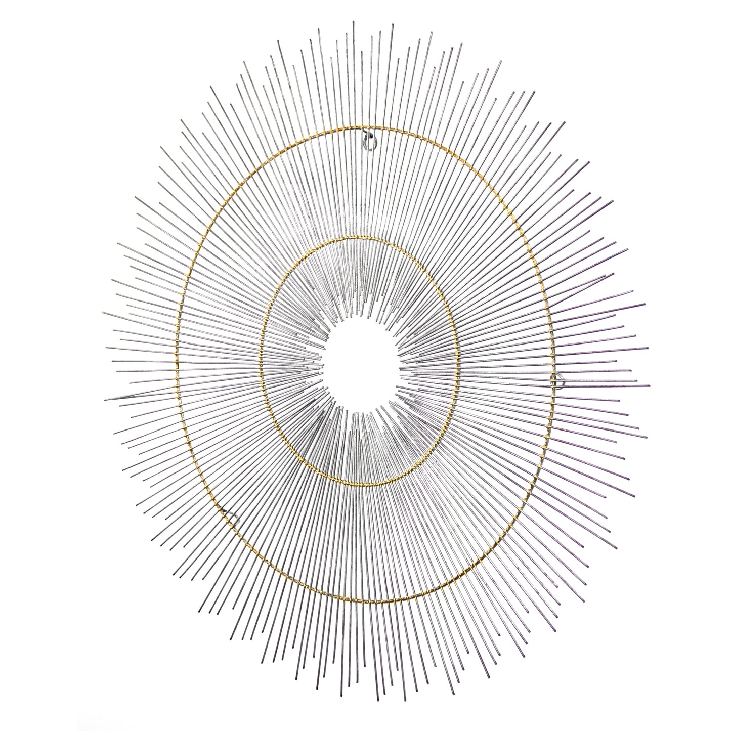 Metal Starburst Sunburst Wall Decor Sculpture by B.J. Keith (36")