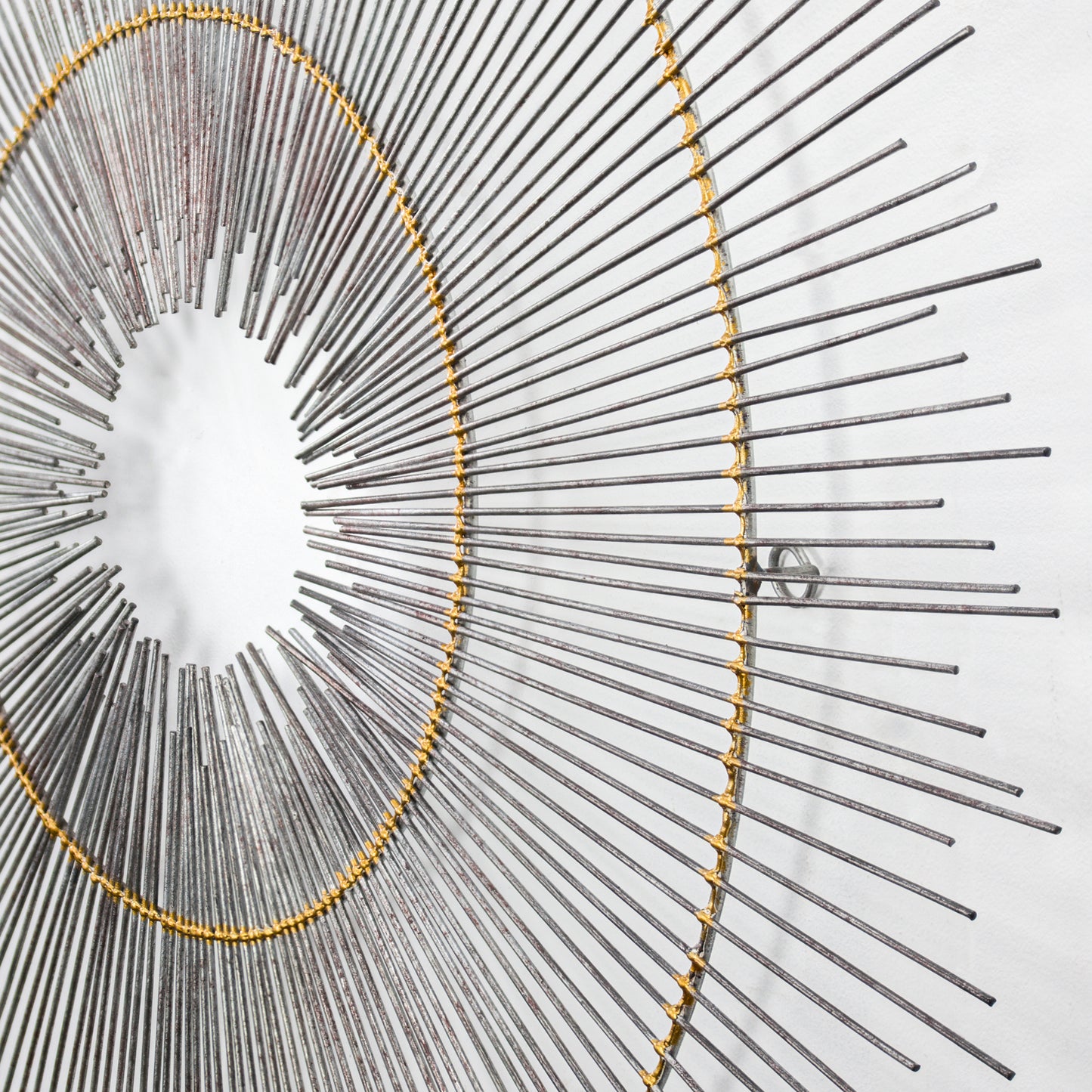 Metal Starburst Sunburst Wall Decor Sculpture by B.J. Keith (36")