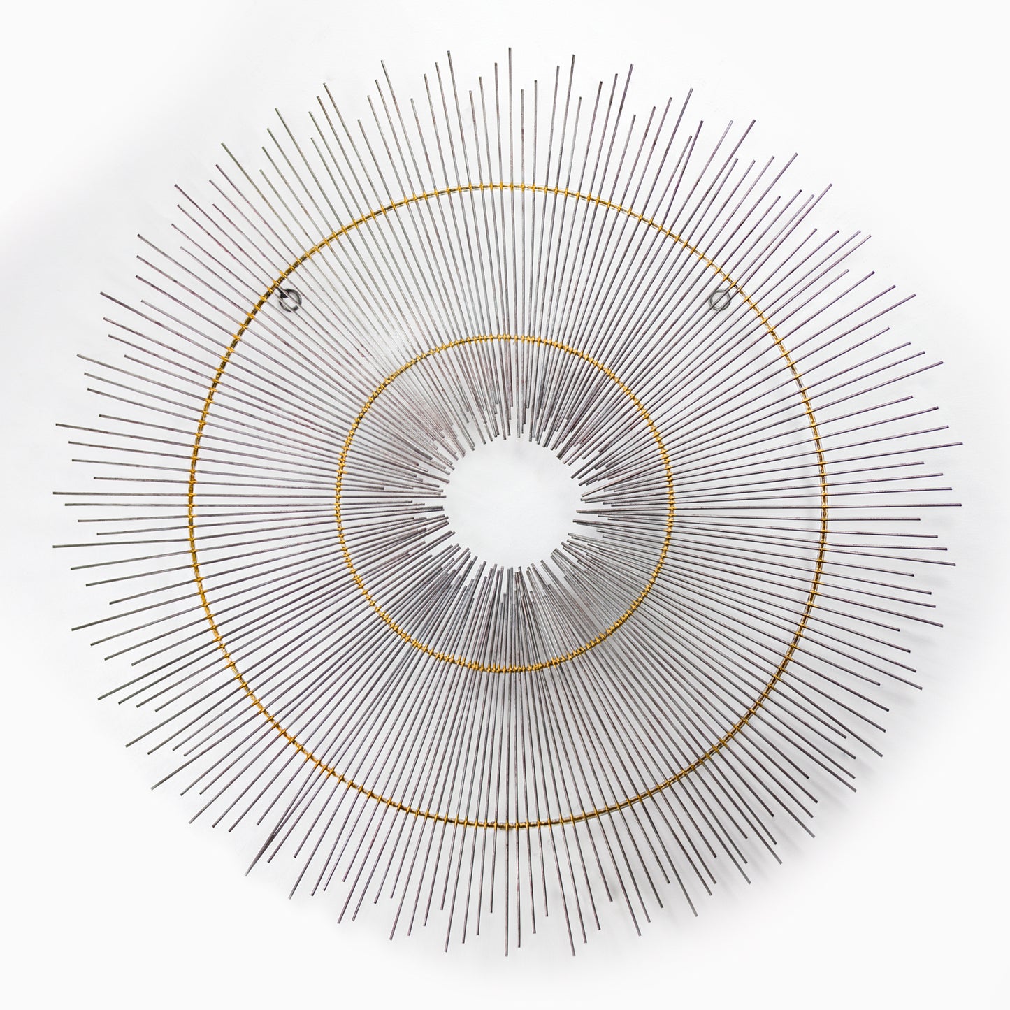 Metal Starburst Sunburst Wall Decor Sculpture by B.J. Keith (36")