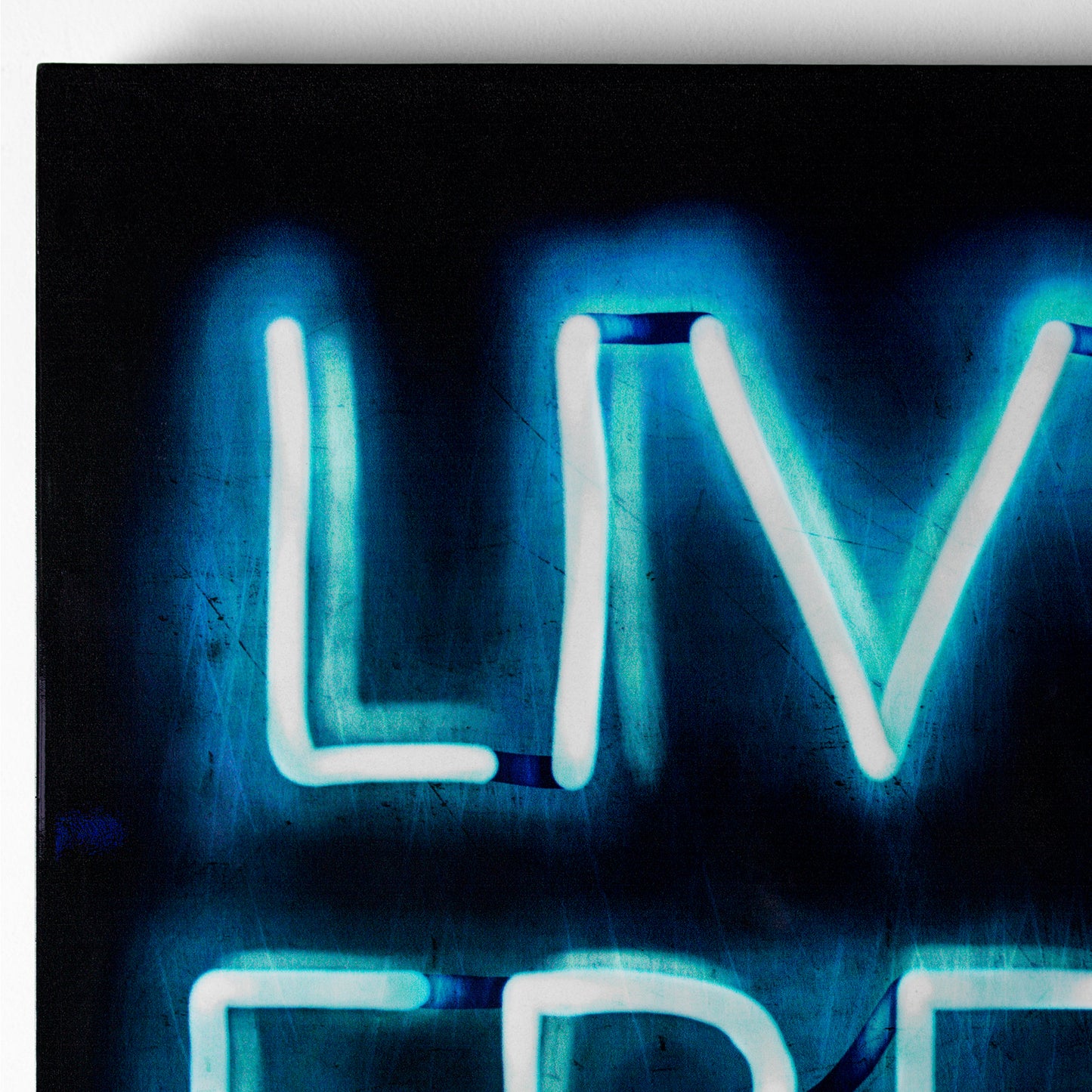 Live Free Neon Wall Art Decor (16" x 16")