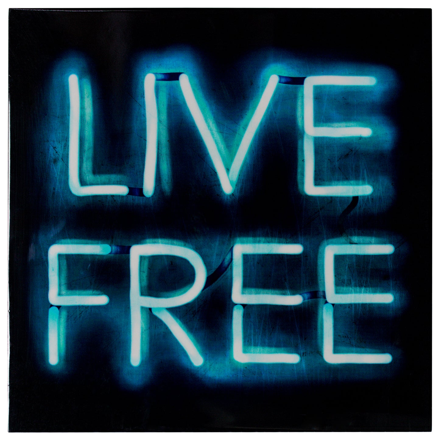 Live Free Neon Wall Art Decor (16" x 16")