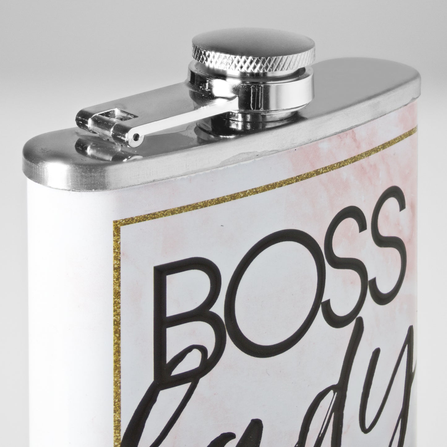 Boss Lady Stainless Steel 8 oz Liquor Flask