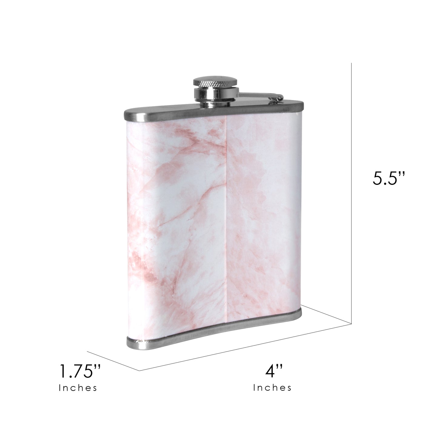 Boss Lady Stainless Steel 8 oz Liquor Flask