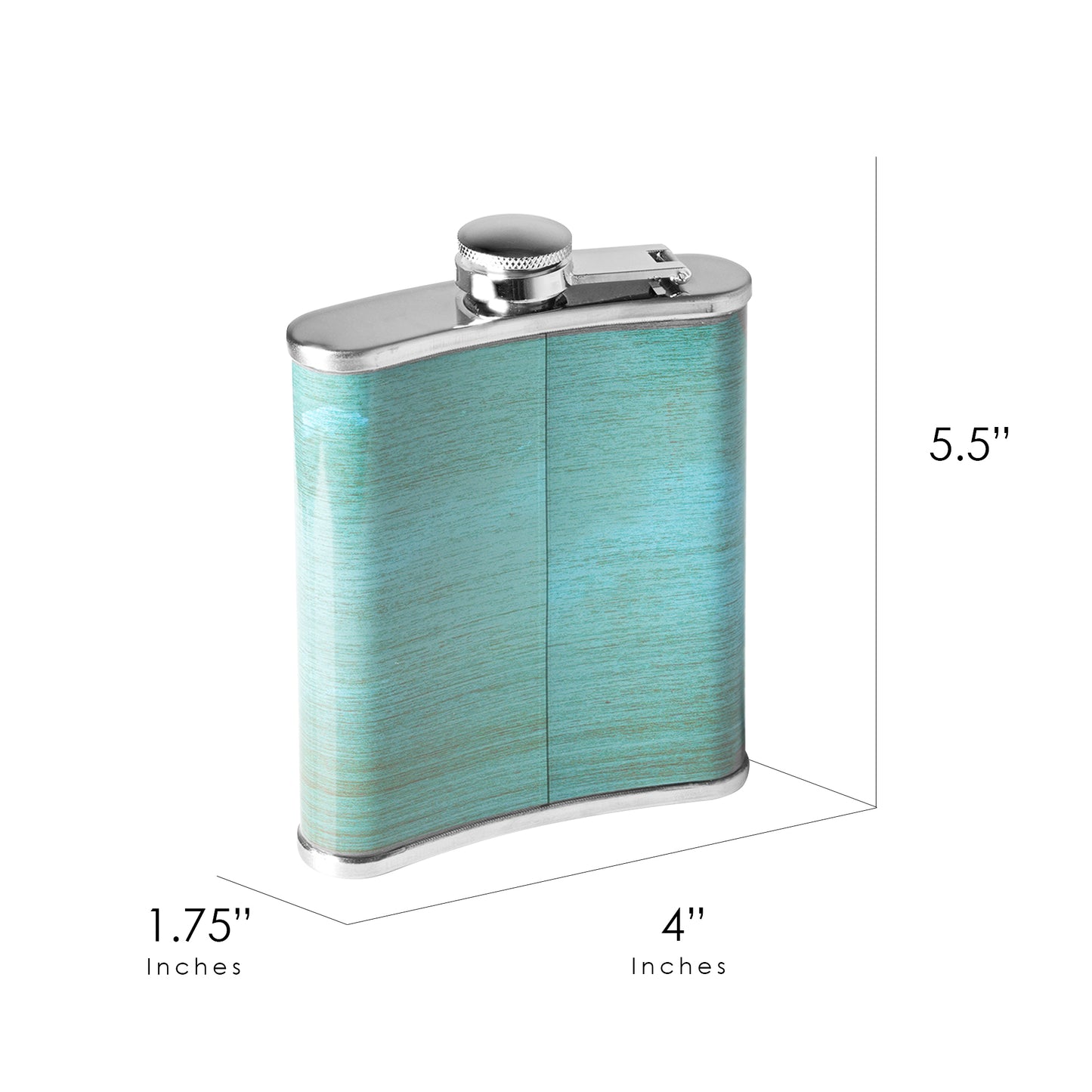 Mermaid Tears Stainless Steel 8 oz Liquor Flask
