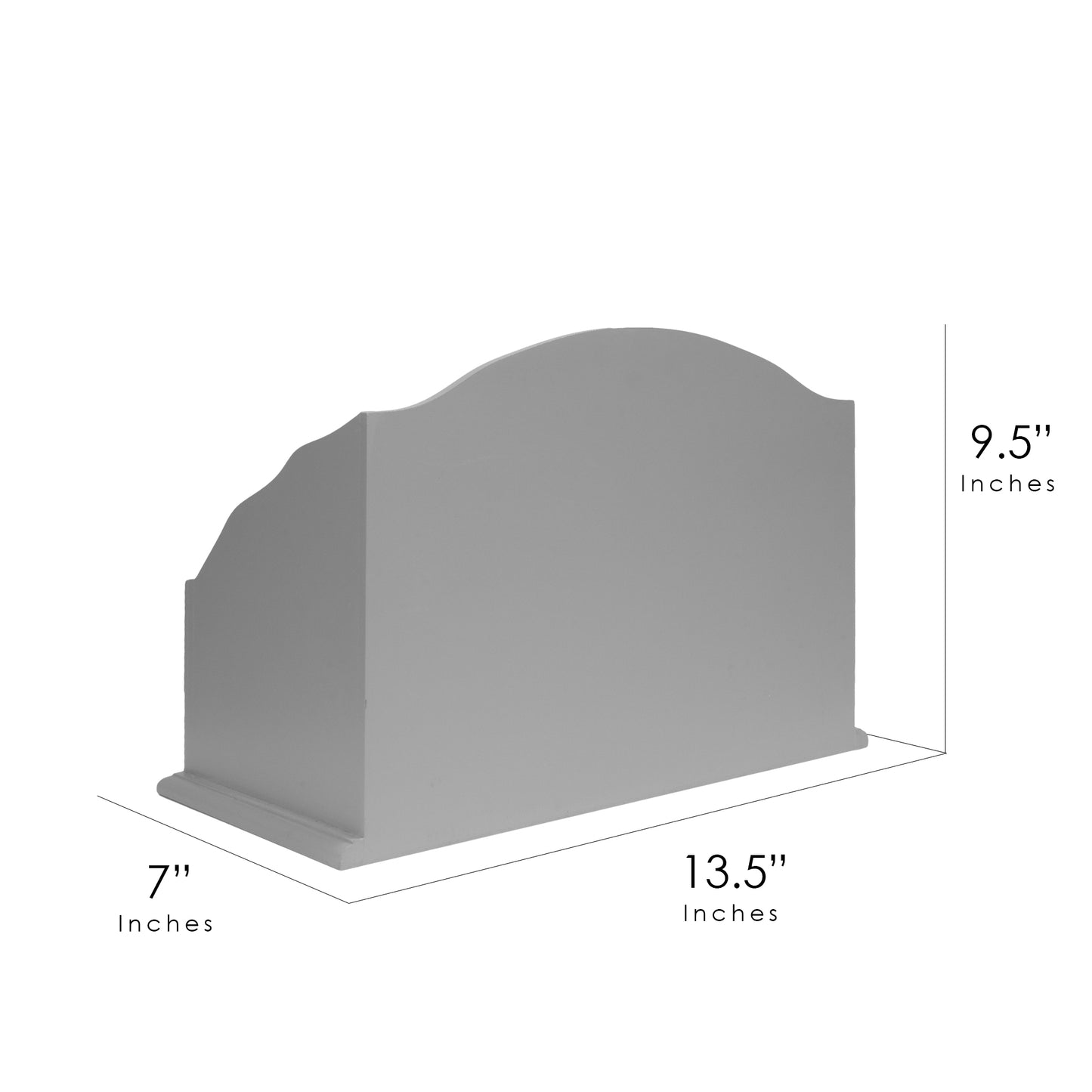 All-in-One Desk Organizer with 6 Compartments - Grey