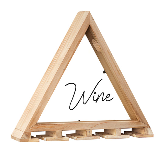 Wall Mounted Wine Glass Holder and Cork Collector (14.25” x 16”)